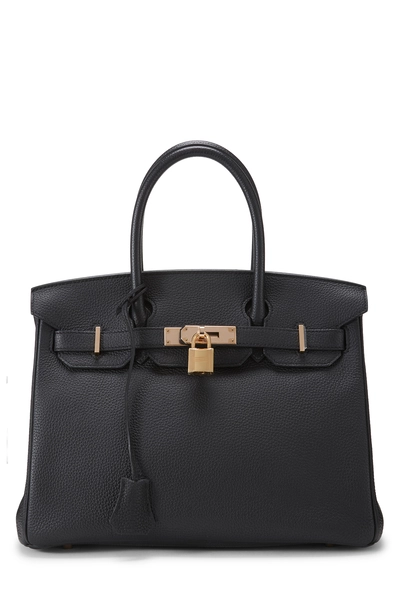 Black Togo Birkin 30