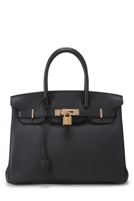 Black Togo Birkin 30, , large image number 0