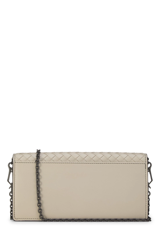 White Intrecciato Wallet On Chain (WOC), , large image number 3