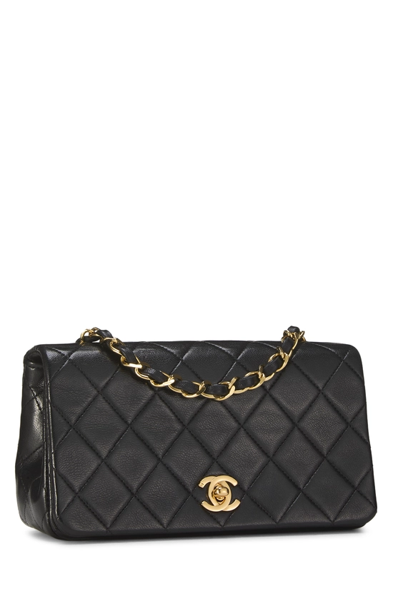 Black Quilted Lambskin Full Flap Mini, , large image number 1