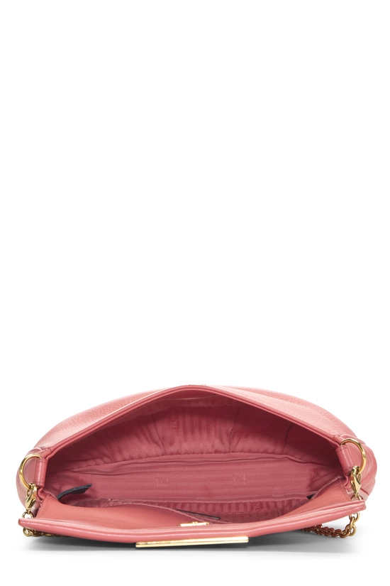 Pink Leather Fendista Crossbody, , large image number 5