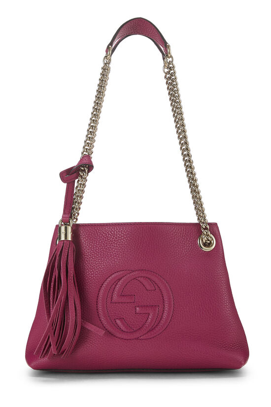 Pink Leather Soho Chain Tote Small, , large image number 0