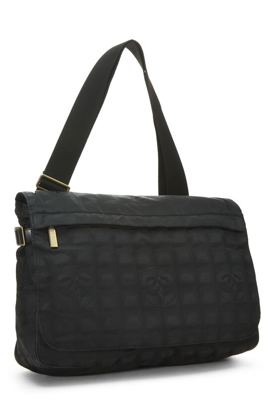 Black Nylon Travel Line Shoulder Bag, , large image number 1