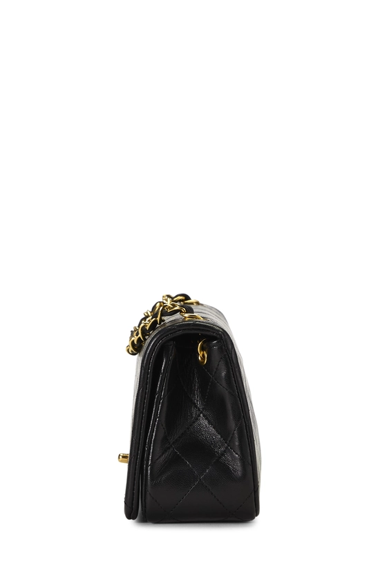 Black Quilted Lambskin Full Flap Mini, , large image number 2