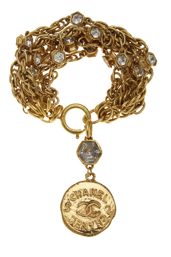 Gold & Crystal Bracelet, , large image number 0