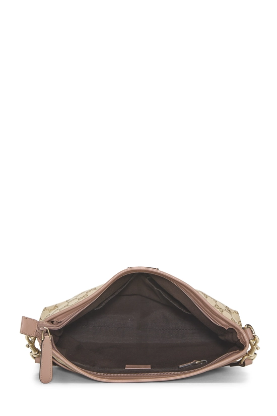 Pink Original GG Canvas Zip Flat Messenger, , large image number 5