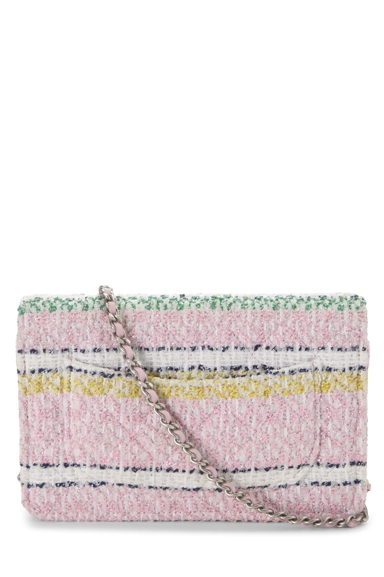 Multicolor Tweed Classic Quilted Wallet on Chain (WOC), , large image number 3
