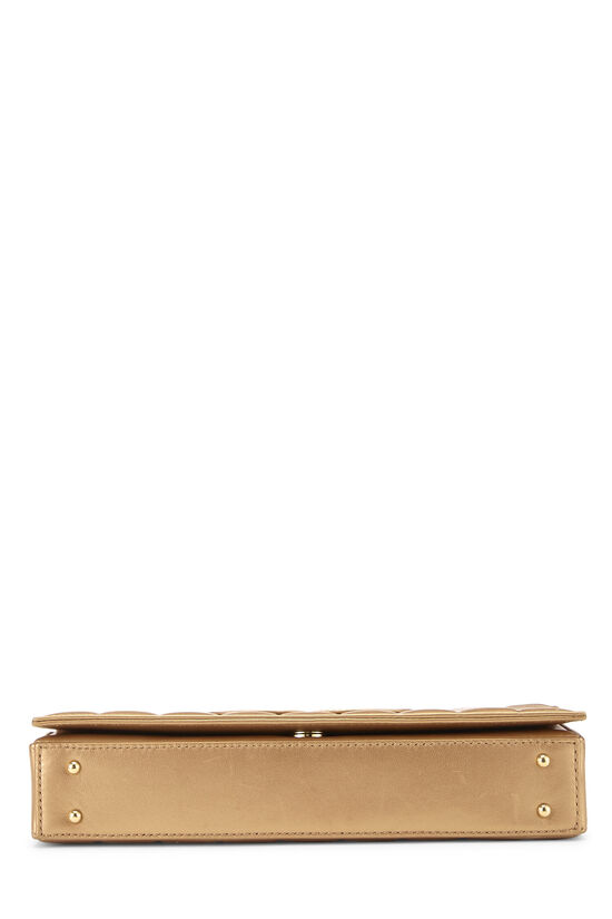 Gold Leather Chocolate Bar Shoulder Bag Medium, , large image number 4