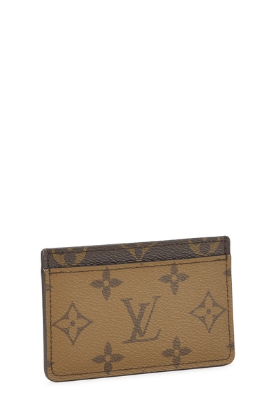 Monogram Reversed Canvas Porte Cartes Simple, , large