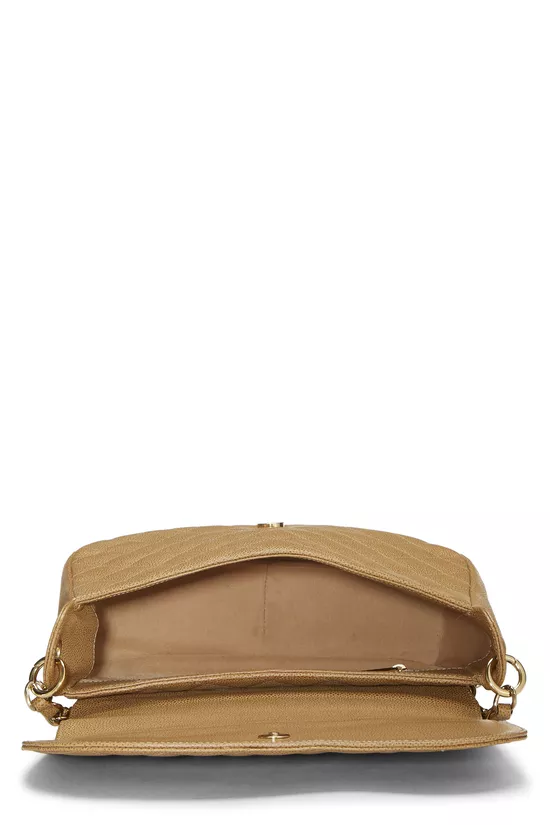 Beige Caviar Timeless CC Flap Shoulder, , large image number 5
