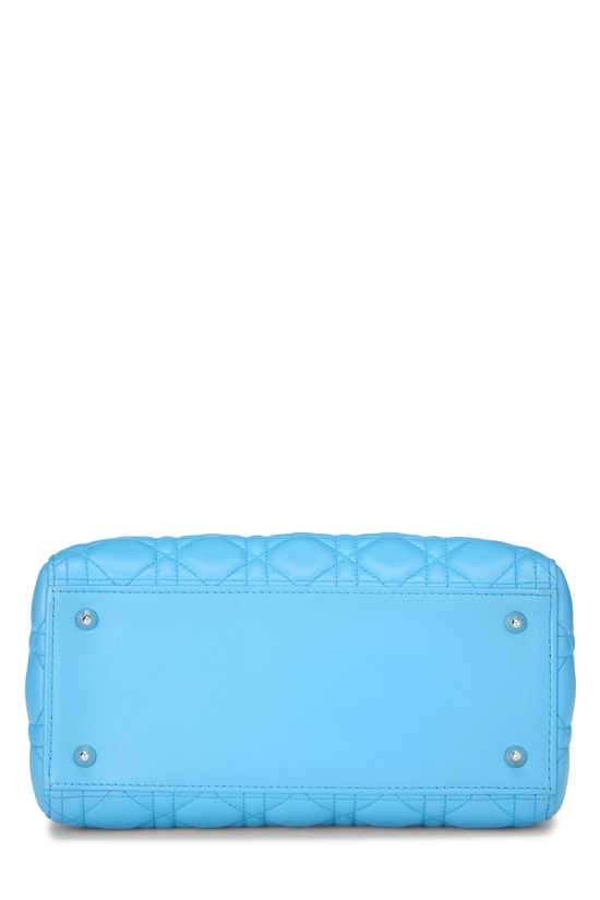 Blue Cannage Quilted Lambskin Lady Dior Medium, , large image number 4