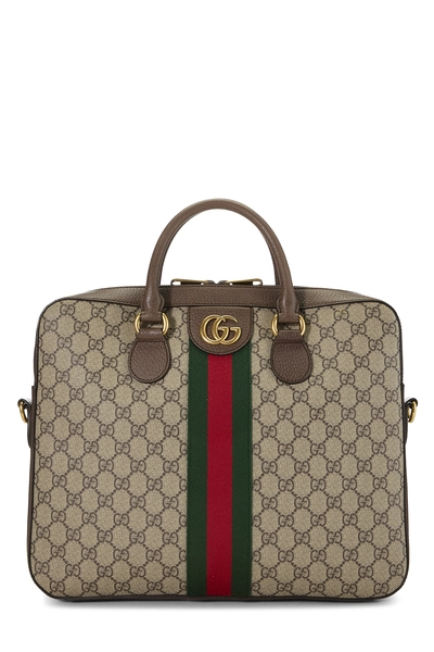 Gucci Original GG Supreme Canvas Ophidia Convertible Briefcase