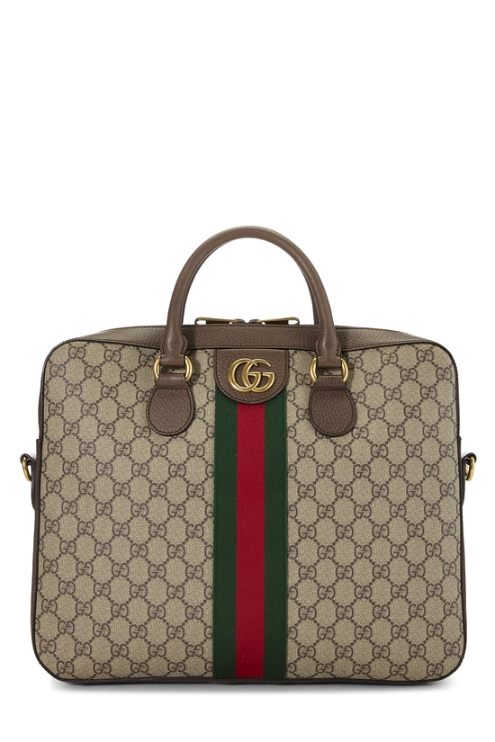 Original GG Supreme Canvas Ophidia Convertible Briefcase, , large image number 0