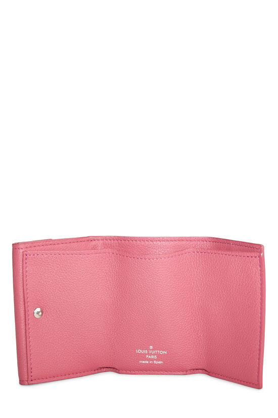 Pink Calfskin Lockmini Wallet, , large image number 3