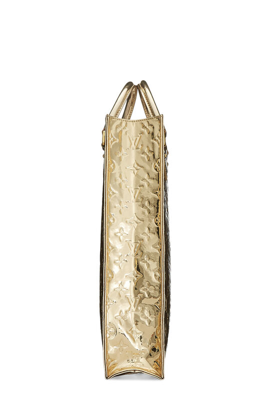 Louis Vuitton Gold Monogram Miroir Lock It Vertical QJB0AI1TDB017
