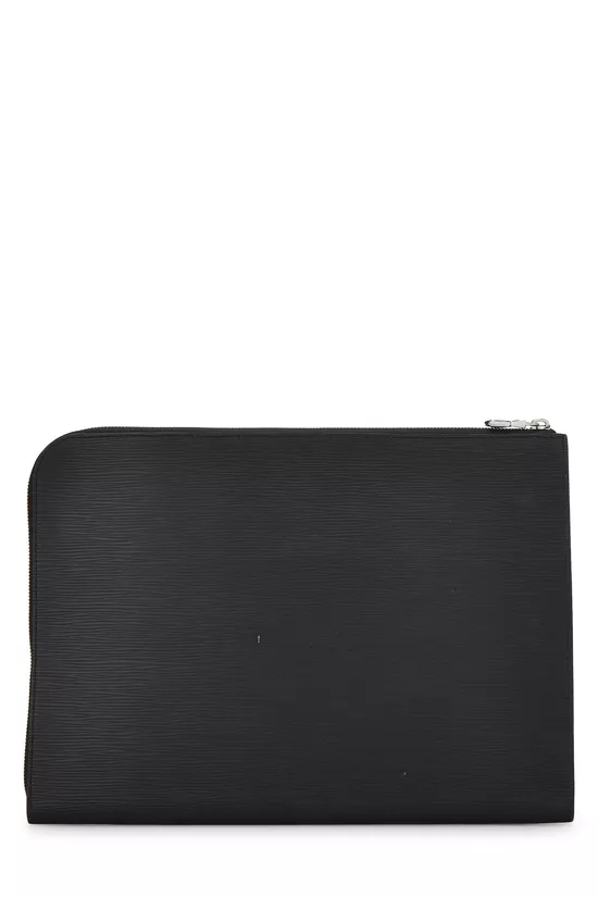Black Epi Pochette Jour GM, , large image number 2