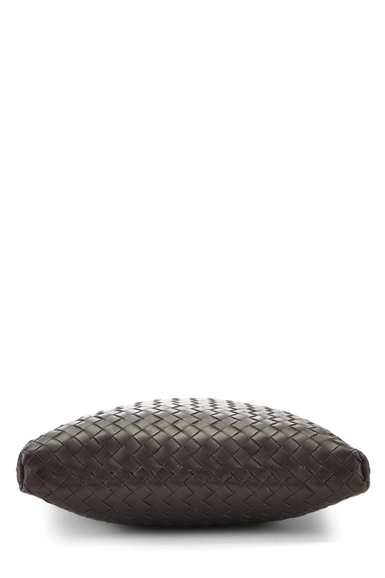 Brown Intrecciato Flat Messenger Bag, , large image number 4