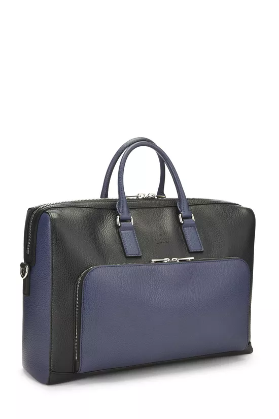 Multicolor Grained Leather Top Handle Tote, , large image number 1