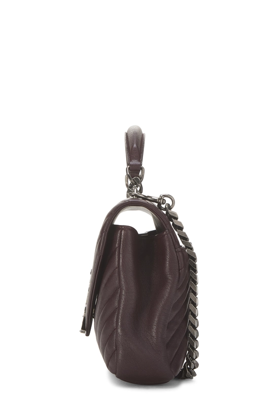 Burgundy Chevron Leather College Medium, , large image number 2