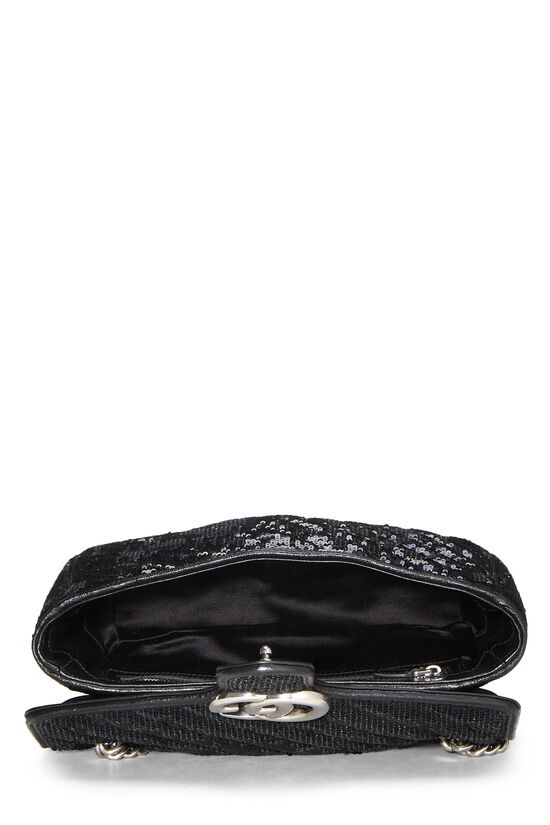 Black Sequin GG Marmont Shoulder Bag Small, , large image number 5