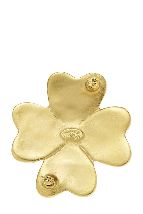 Gold 'CC' Clover Pin, , large image number 2
