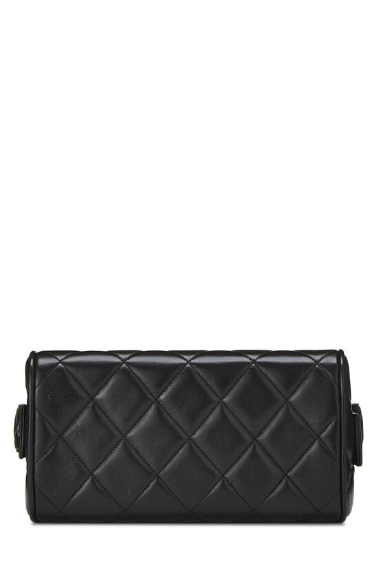 Chanel Black Quilted Leather Vintage Box Bag