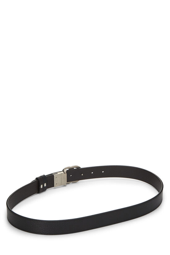 Black Leather GG Marmont Belt, , large image number 2