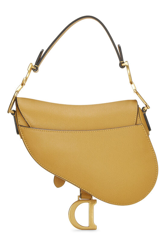 Yellow Leather Saddle Bag Mini, , large image number 3
