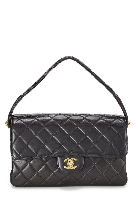 Chanel Vintage Black Quilted Lambskin Double-Sided Two-Faced Flap Bag  Silver Hardware, 1996-1997 Available For Immediate Sale At Sotheby's