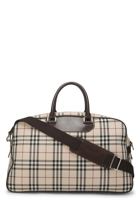 Brown House Check Nylon Bowler Medium, , large image number 3