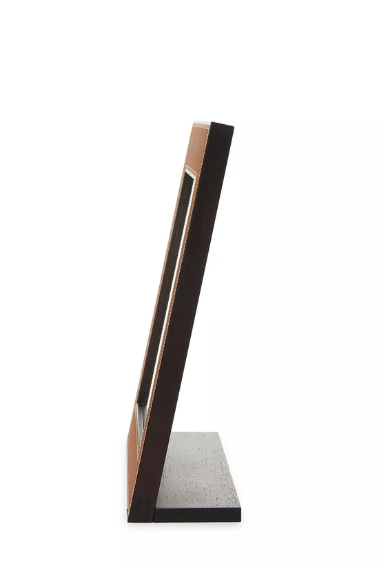 Orange Leather Pleiade Mirror Frame Large, , large image number 2