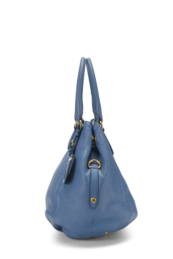 Blue Vitello Daino Sacca 2 Manici, , large image number 2