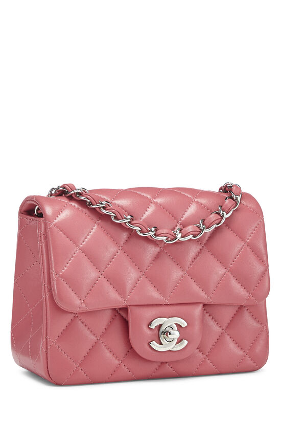 Chanel Pink Quilted Lambskin Classic Square Flap Mini Q6B0281IP9015