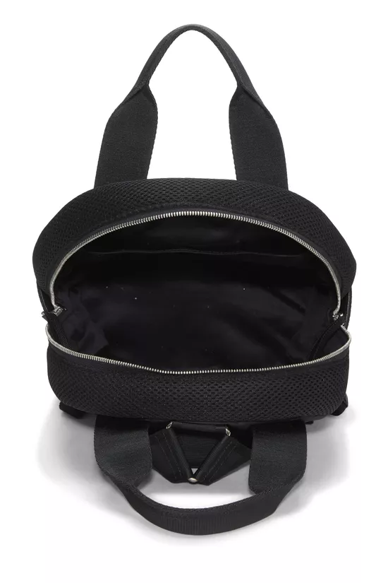 Black Beaded Mesh Backpack, , large image number 5