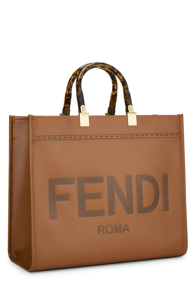 Fendi Brown Calfskin Sunshine Shopper Large — photo 2