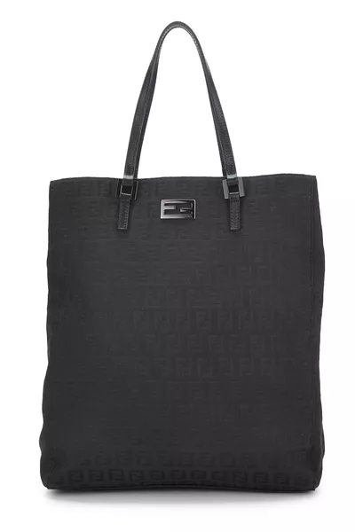 Black Zucchino Canvas Vertical Tote Small