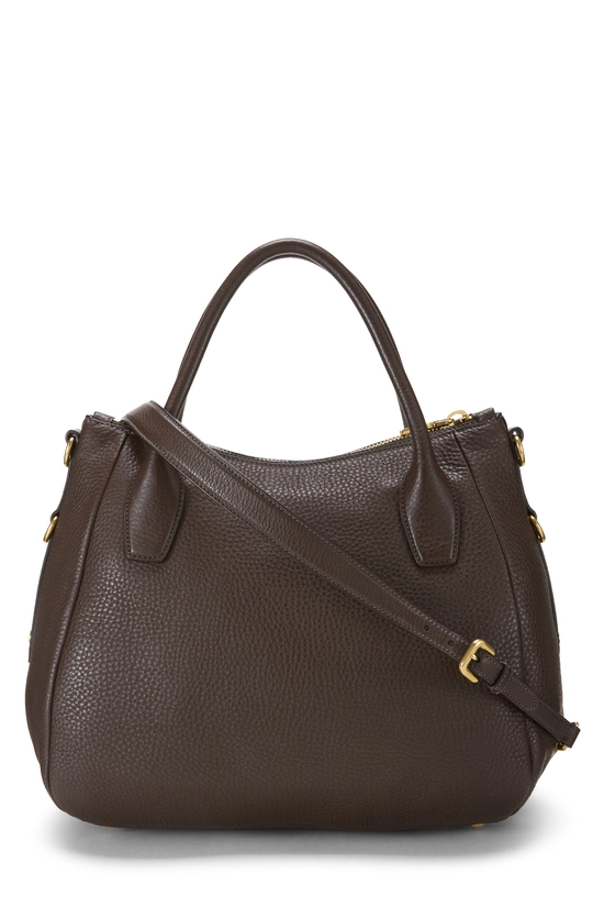 Brown Vitello Daino Sacca 2 Manici, , large image number 3