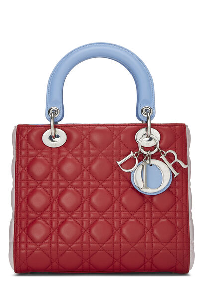 Multicolor Cannage Quilted Lambskin Lady Dior Medium