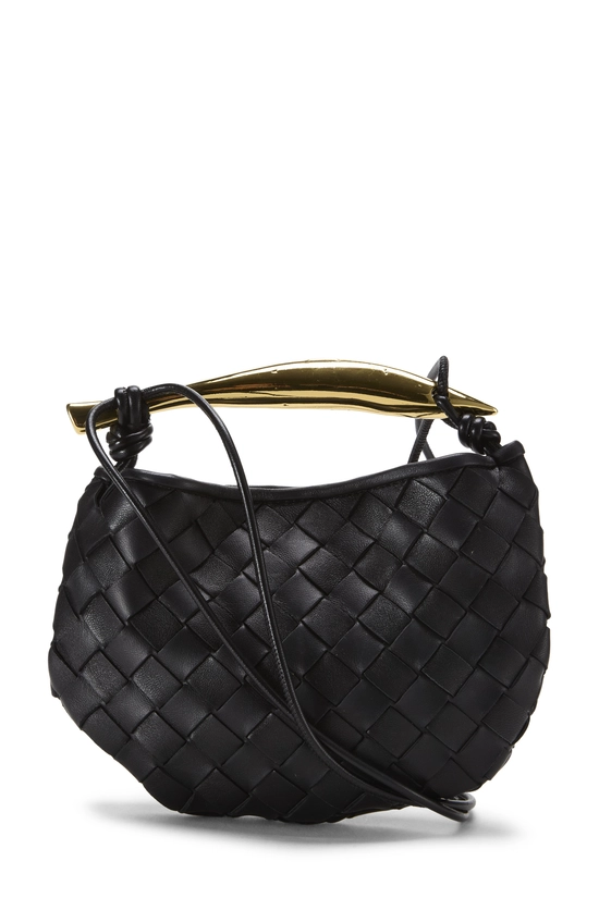 Black Intrecciato Sardine Bag Mini, , large image number 3