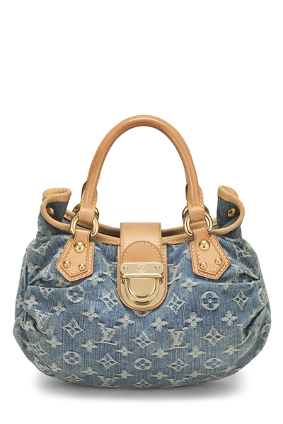 Blue Monogram Denim Pleaty