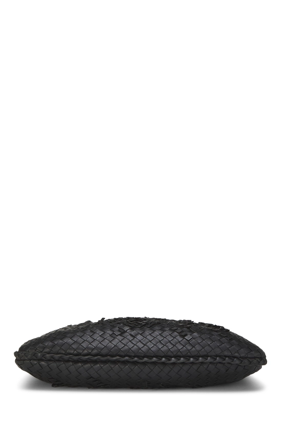 Black Intrecciato Leather Hobo Medium, , large image number 4