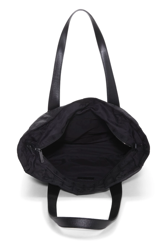 Black Nylon Travel Line Tote Large, , large image number 5