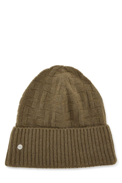 Green Wool Frequence Beanie