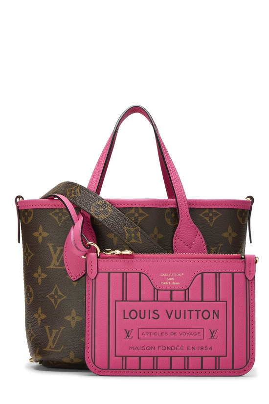 Pink Monogram Canvas Neverfull Bandouli&egrave;re Inside Out BB, , large image number 3