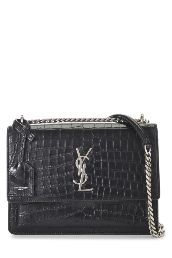 Black Embossed Leather Sunset Medium, , large image number 0