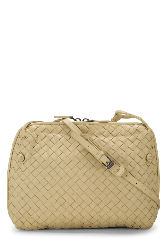 Cream Intrecciato Leather Nodini Crossbody, , large image number 3