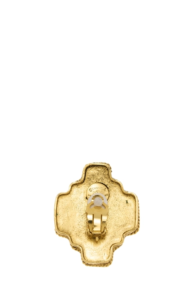 Multicolor Gold Gripoix Earrings, , large