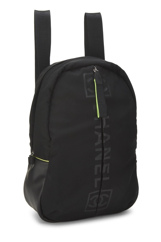 Black Sportline Nylon Backpack, , large image number 1