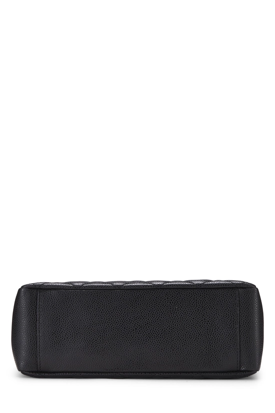 Black Quilted Caviar Petite Shopping Tote (PST), , large image number 4