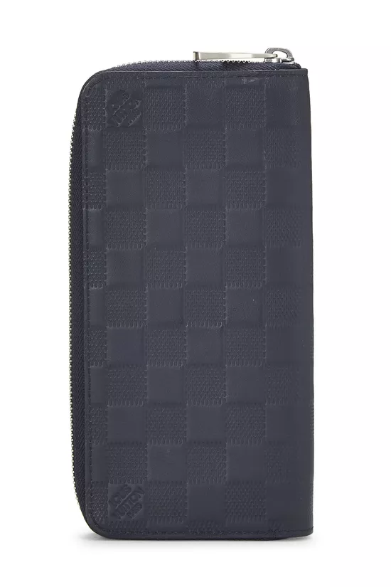 Navy Damier Infini Zippy Vertical Wallet, , large image number 2